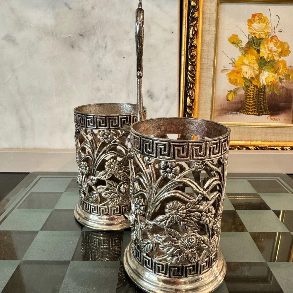 Soviet metal cutlery holder - Picture 5 of 6